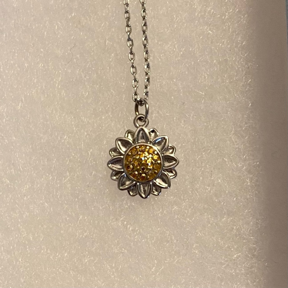 Sunflower necklace